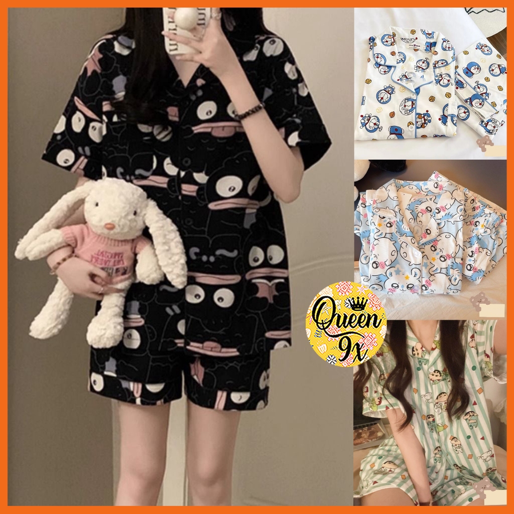 Cute and cute Perry Black Perry Pajama Set and Home Wear Set for Women