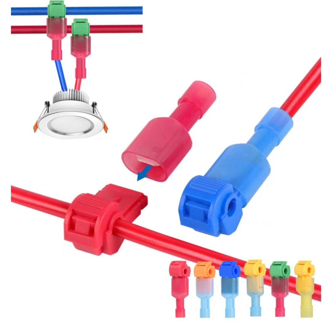 T-set Quick Connector, Waterproof, Fireproof, Safe Red And Blue, Priced At 1 Set