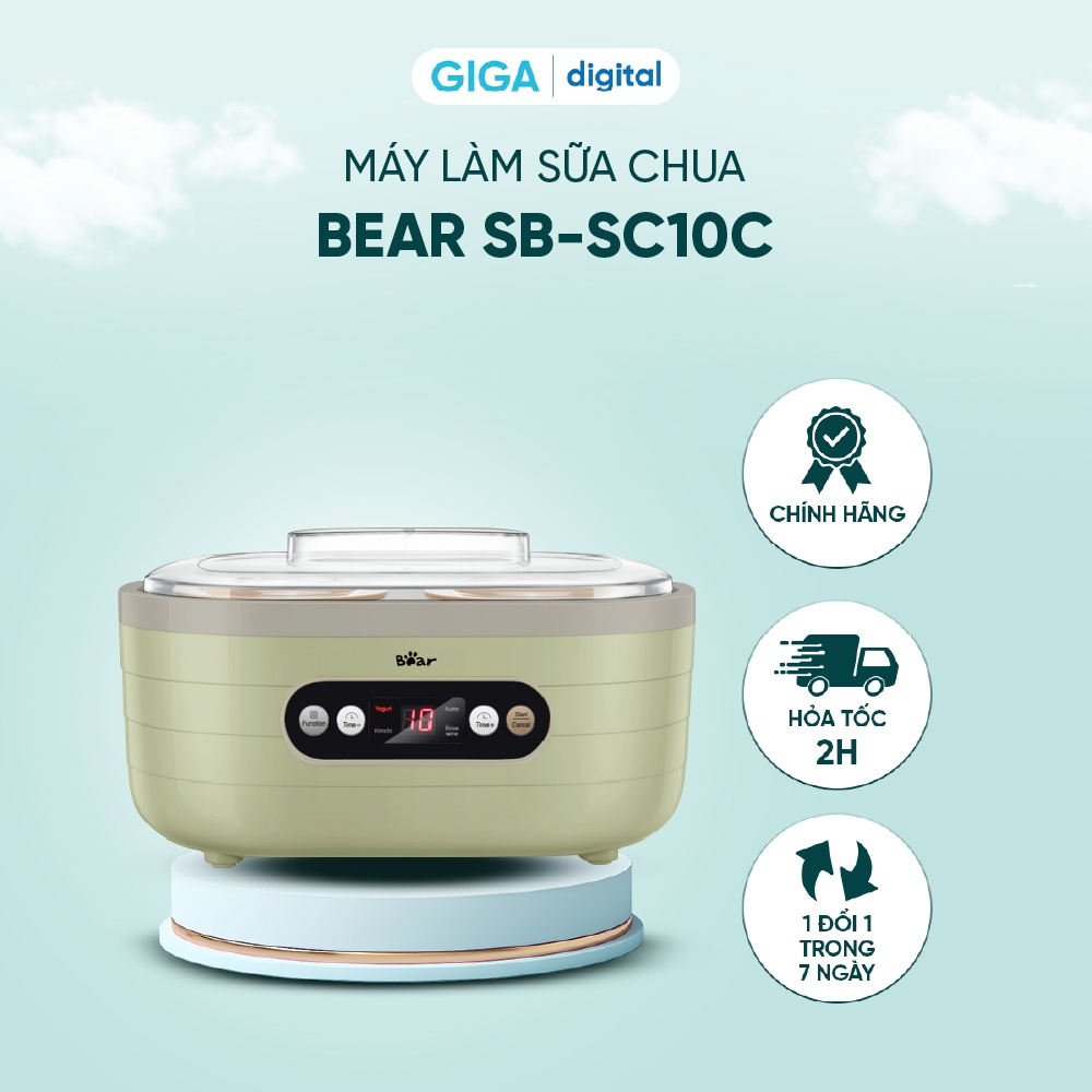 Bear Yogurt Maker 0.5L SB-SC10C - Yogurt Making| Rice Wine | Steamed Piece