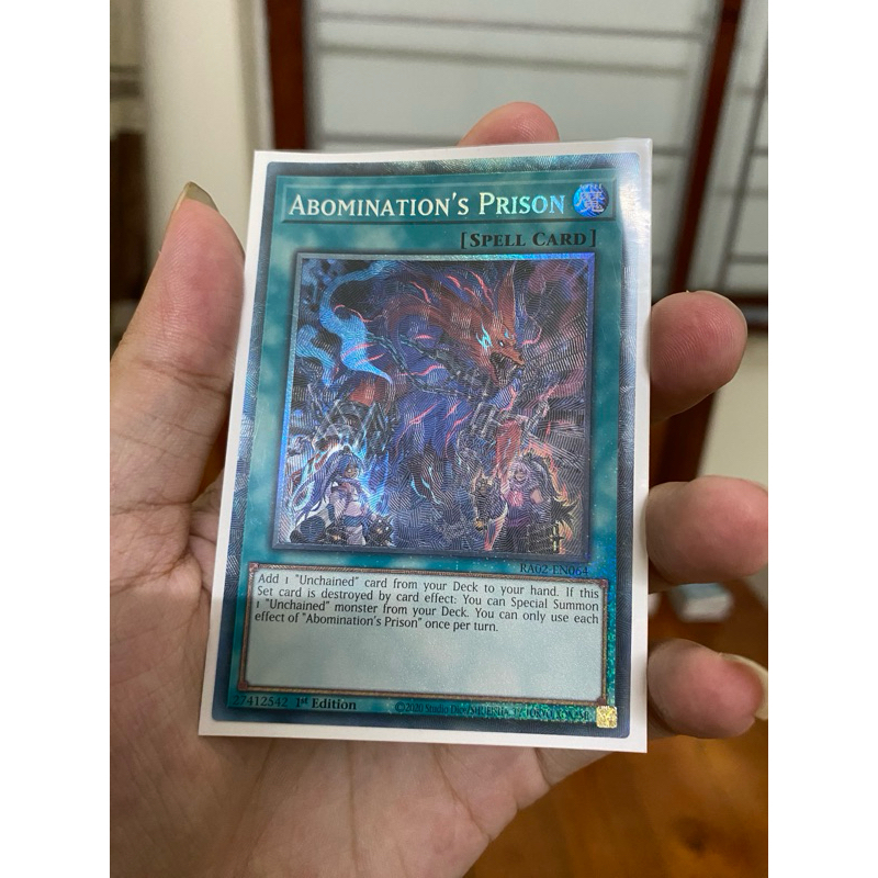 Abomination's Prison Card - Collector Rare - RA02-EN064 - [UK]