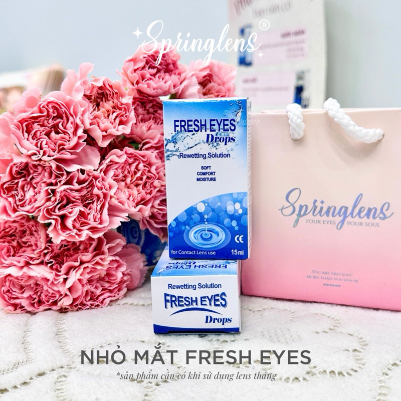 Eye drops - Fresh Eyes soaking water specialized for lenses @spring.lens