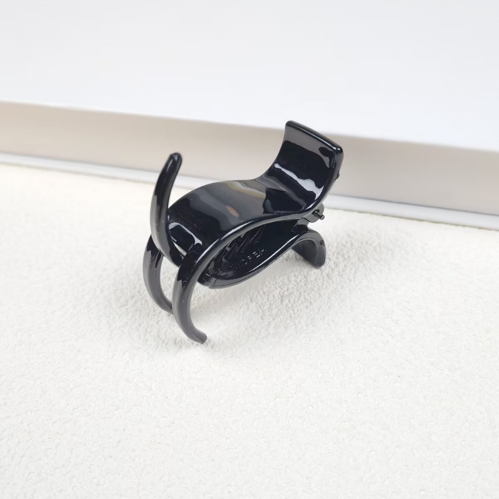 Pk15 crab claw hair clip - 3-tooth crab claw clip - Glossy plastic crab claw hair clip, flexible, break-resistant, durable