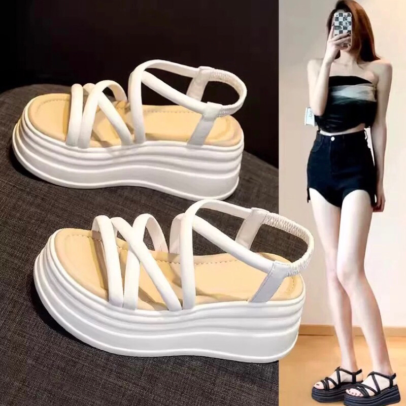 ACK 7cm bread sole women's sandals with thin straps are super hot