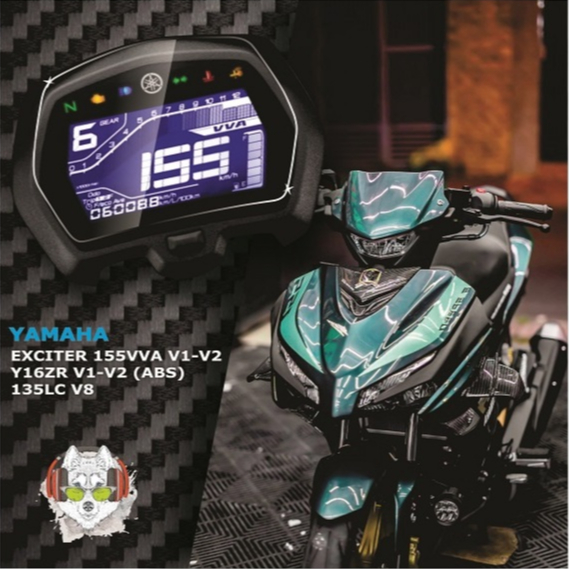 PPF TPU sticker protects the dashboard of YAMAHA Y16ZR v1 v2 - 135LC FI V8