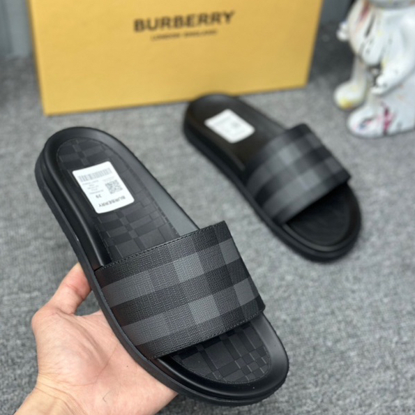 Bbr Men'S Slippers With Stripes, Clear Smooth Rubber Soles, High-Quality Luxurious Drown boy Slippers