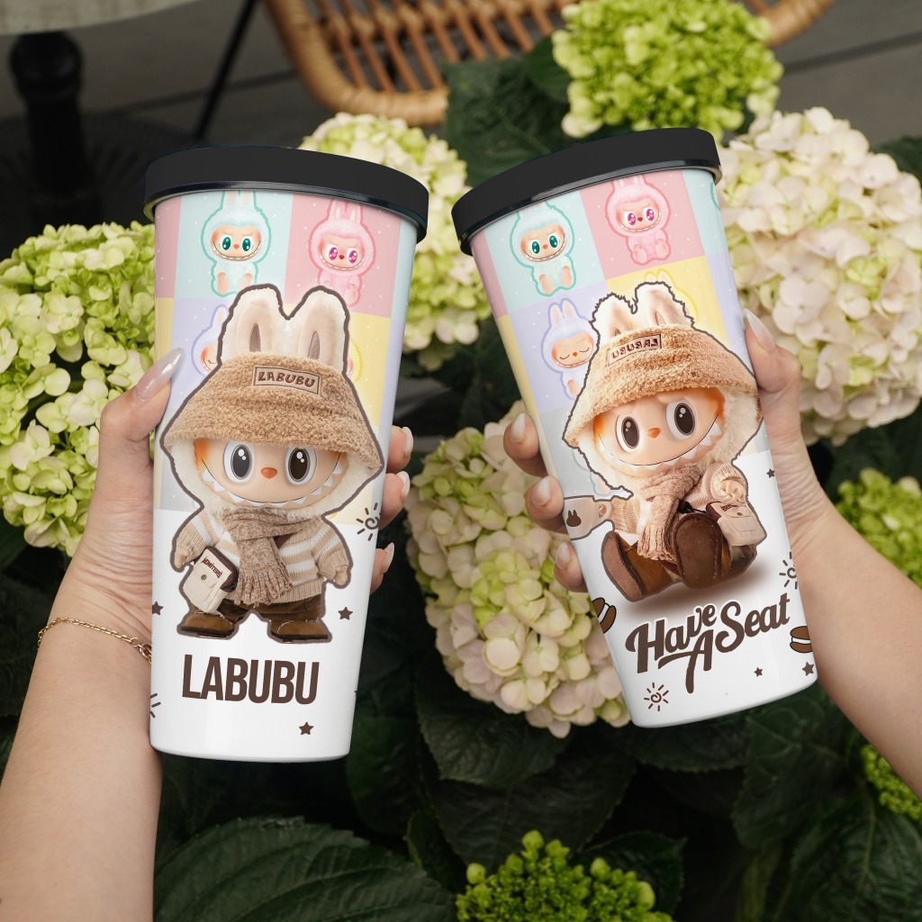 Labubu Have A Seat Coffe Drink Go Drink Movie Heat Retaining Cup 740ml Print Name, Image On Request