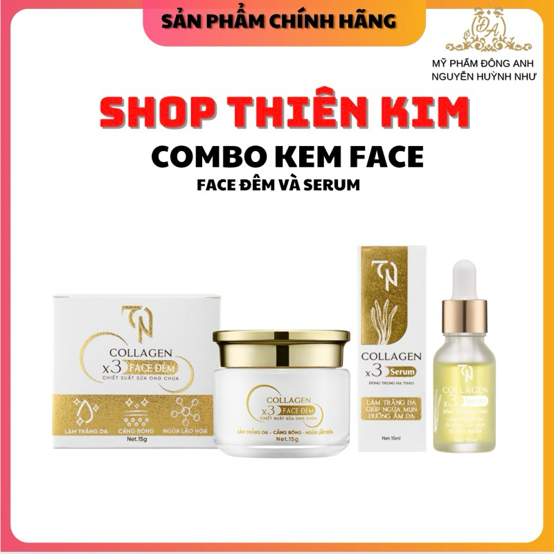 Night Face Combo + Cordyceps Serum Dong Anh Cosmetics Nguyen Huynh Nhu New Model 2024