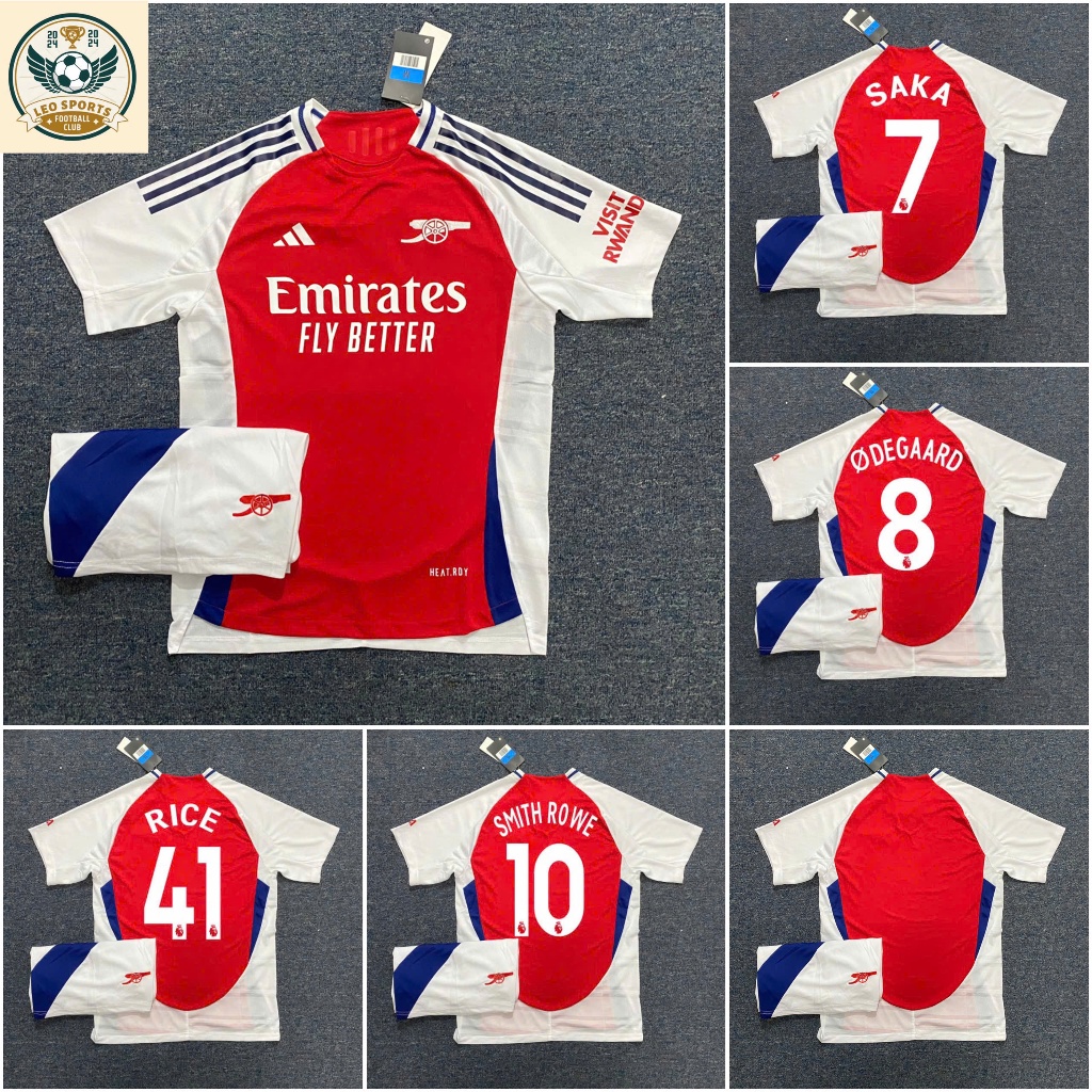 Arsenal Club 24/25 HomeKit Football/Soccer Kit (Pre-Printed) - High Quality Super Thai Products