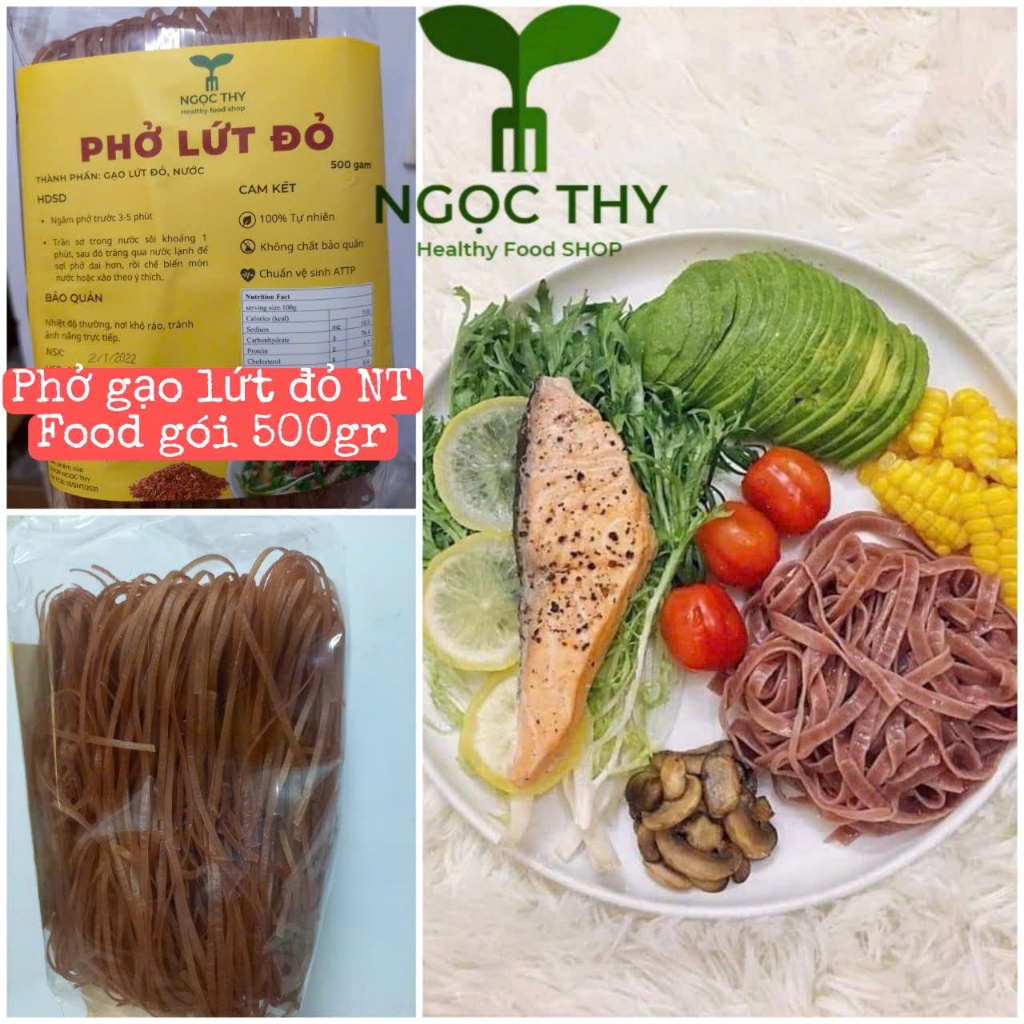 Nt Food] Red brown rice pho eatclean macrobiotic weight loss diet