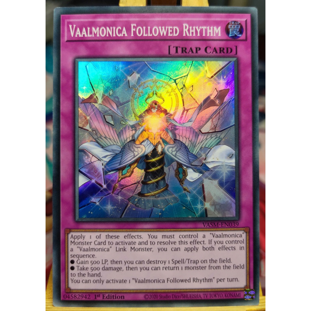 [KW2 Yugioh] [EN-UK] [Waifu] Vaalmonica Followed Rhythm Card - VASM-EN039 - Super Rare 1st Edition