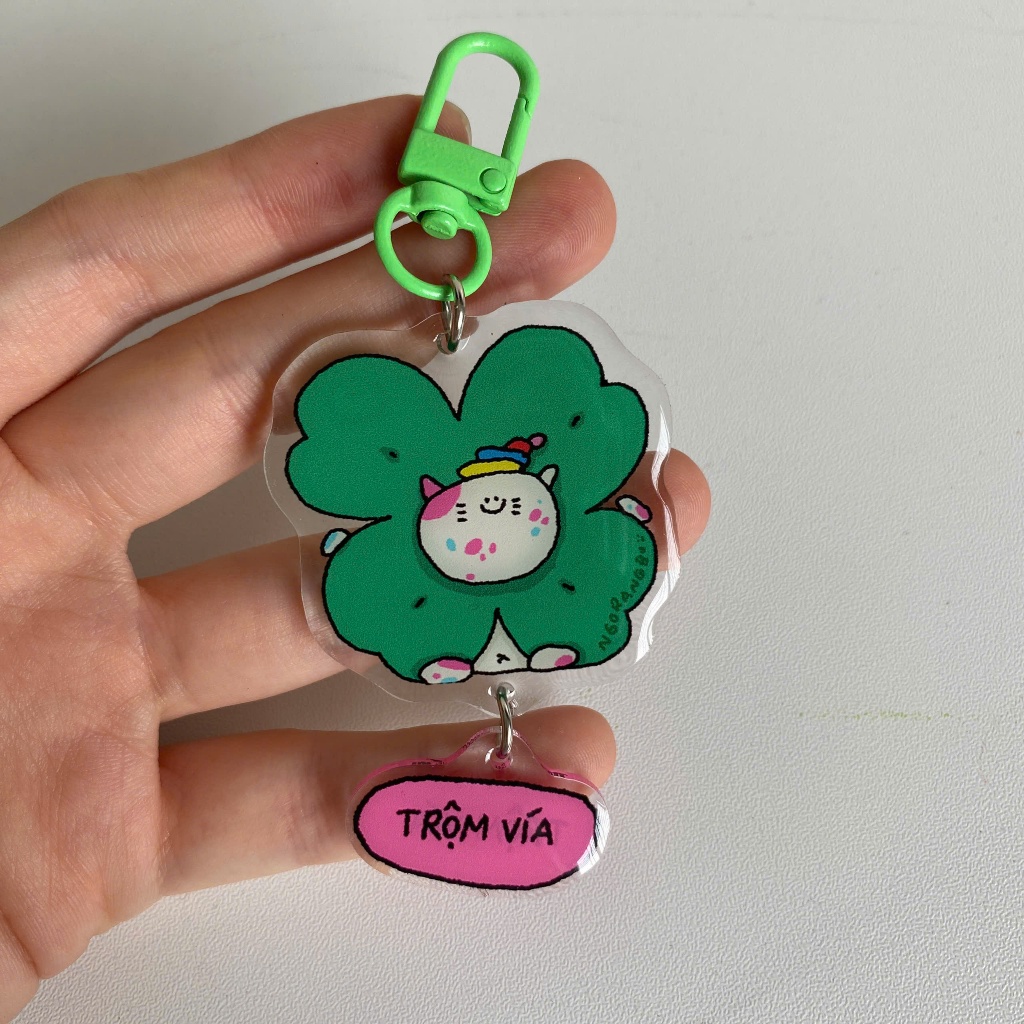 Lucky Four Leaf Clover Keychain - Thief - Ngorangbo