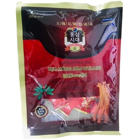 Ecobin Red Ginseng Vitamin Candy (Bag/200g)