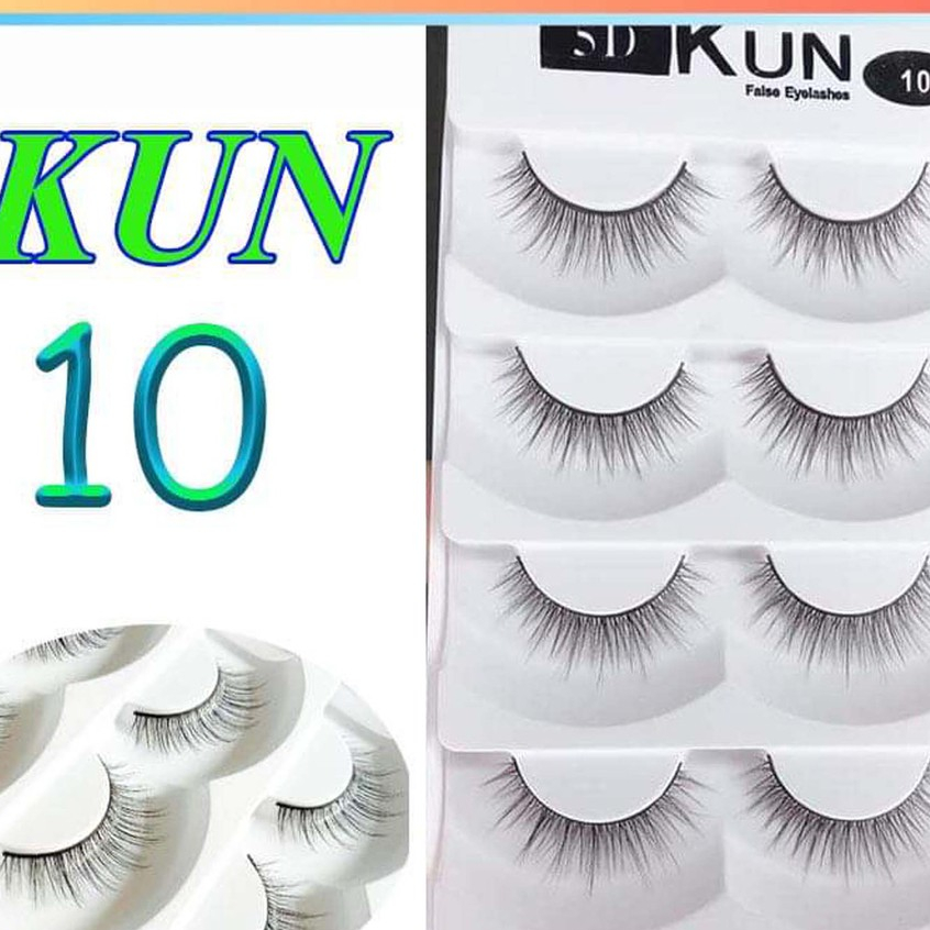 Kun 5D 10 5 natural false eyelashes High qualitybag specialized for makeup