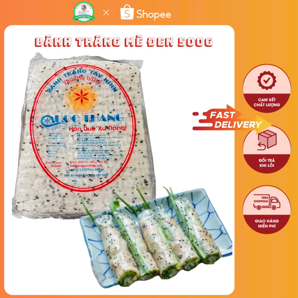 Sesame rice paper rolled with rice paper, make ram rolls, grilled rice paper... super delicious