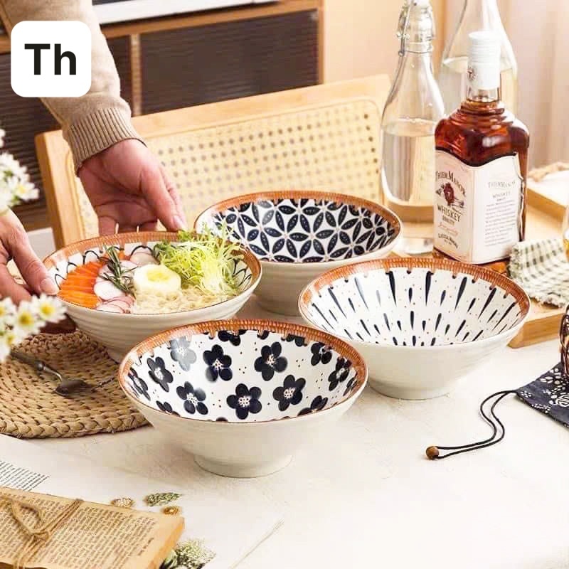 White ceramic bowls, soup bowls, large bowls, beautiful bowls, pho bowls, breakfast bowls, soup bowls