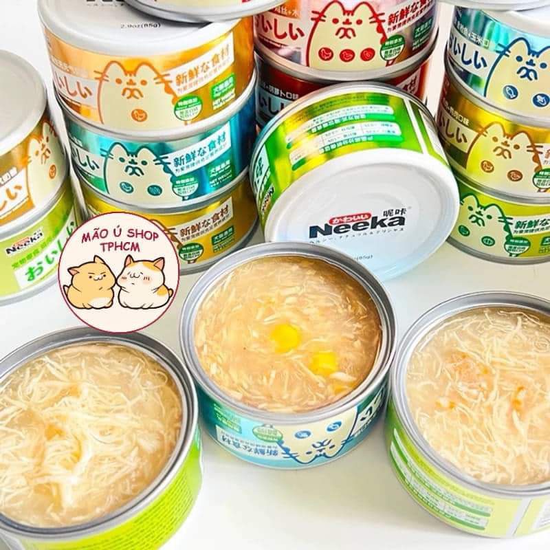 NEEKA MEAT SOUP PATE CAN 85G - PATE SOUP SUPPLEMENT TAURINE CALCIUM VITAMINS