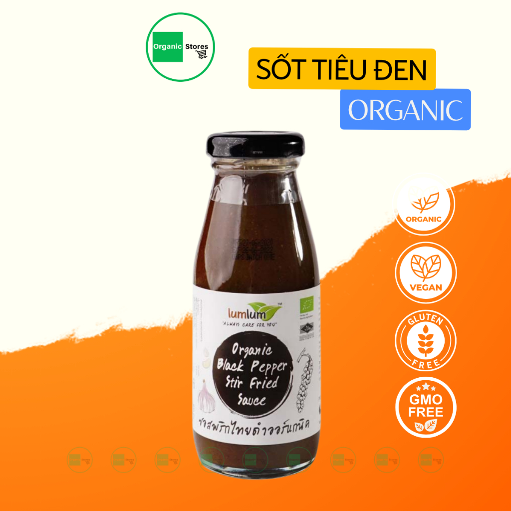 Lumlum Thai black pepper sauce 200ml - Diet - Macrobiotic diet - Organic spices - Thai spices - Organicstores