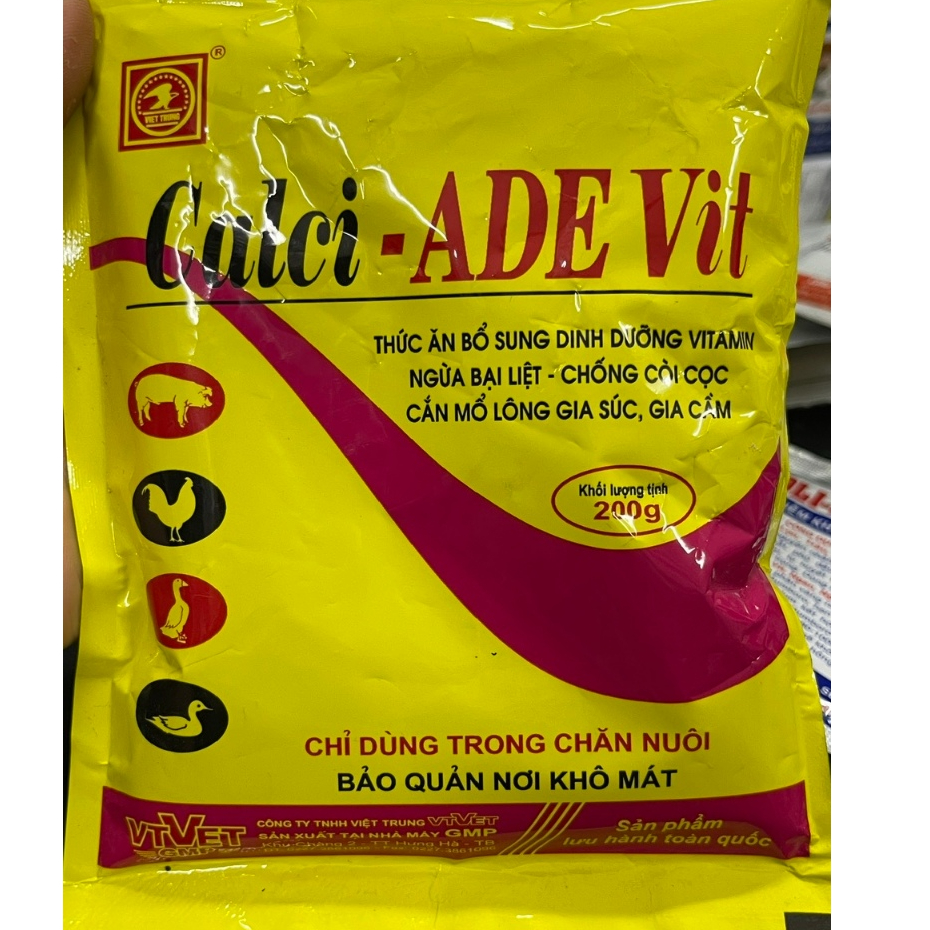 ADE Calcium - Supplement Calcium and Vitamins for pets, prevent polio, strengthen bones, thicken eggshells
