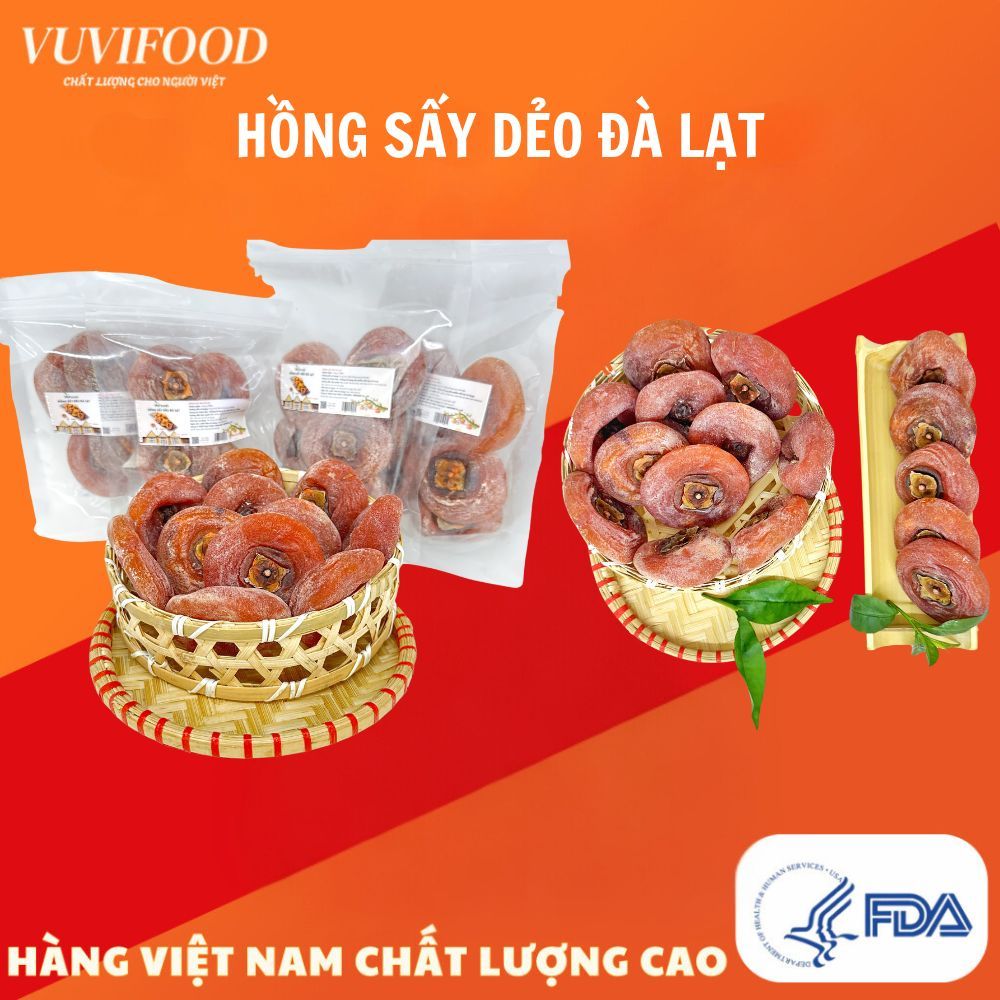 1KG Premium Da Lat Persimmon - Soft, Naturally Sweet, Original Specialty VNFoods