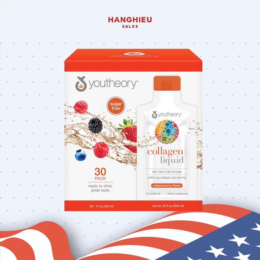 (date 1/2026) Youtheory Collagen Liquid 30 packs x 30ml from America