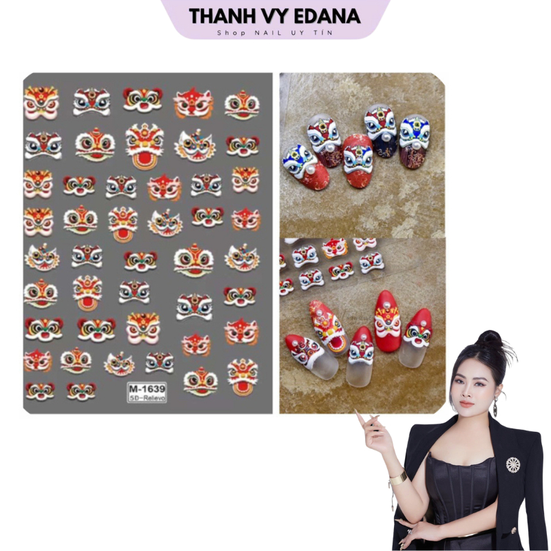 Sticker CNY 5D 17 images to choose from, high-end decorative nail stickers