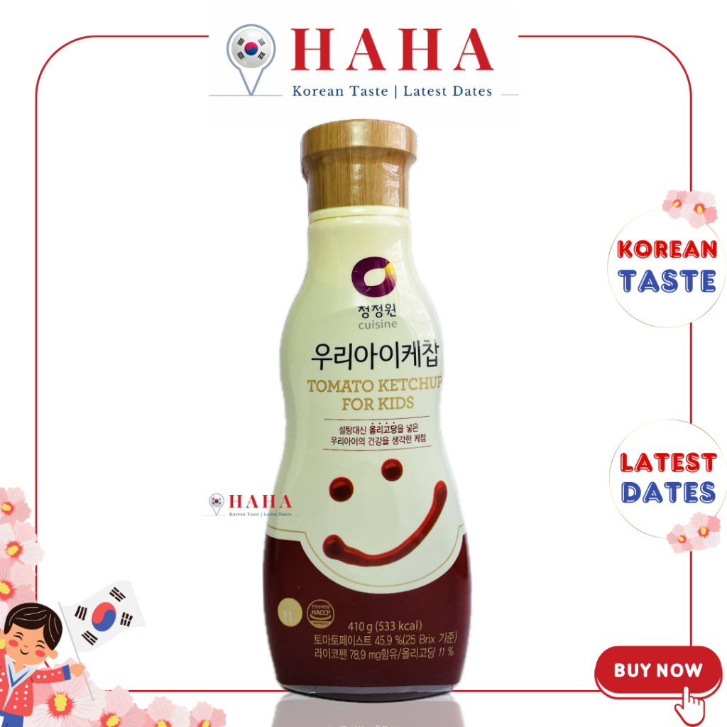 Cjw Tomato Ketchup For Kids Korean baby Tomato paste 청정원] 우리아이케찹 410g