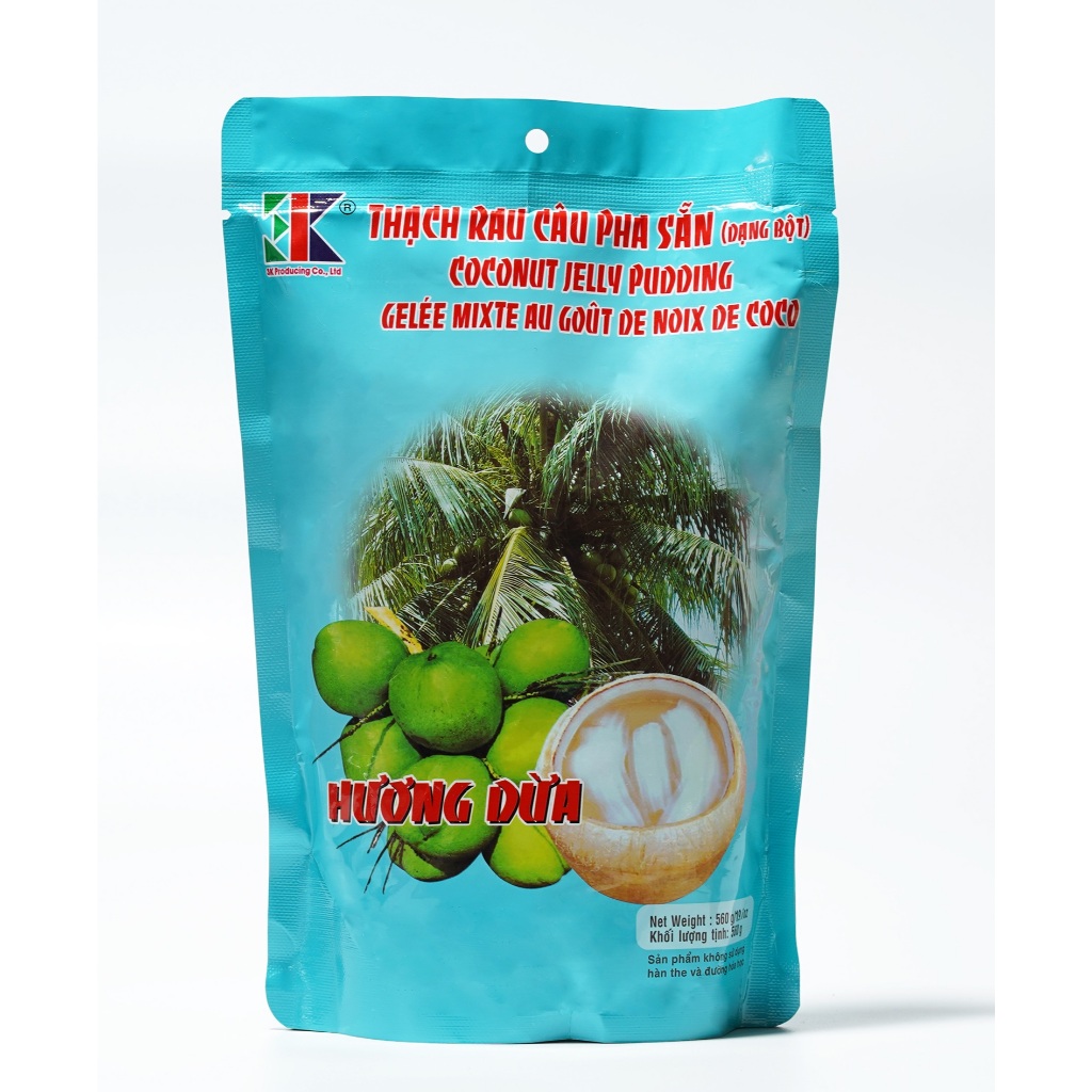 Coconut PACKAGE 560g -- PRE-MIXED Jelly POWDER WITH Coconut FLAVOR RC3K Coconut Jelly Pudding
