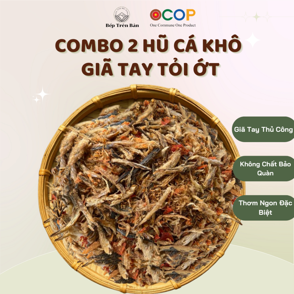 Dried fish pounded with garlic and chili in the Northwest, hand-pounded grilled dried fish, dried scad fish floss - beptrenban