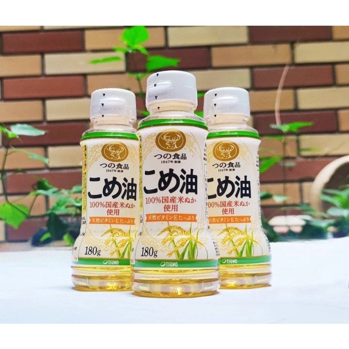 Lv] Japanese Tsuno pure rice oil 180g bottle for weaning babies from 6m+