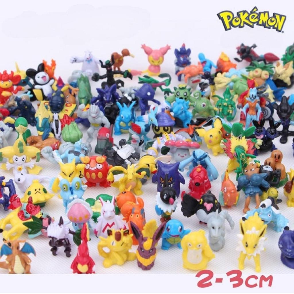 Combo 25 - 50 Pokemon and Pikachu models product set includes different chibi characters Model Toy