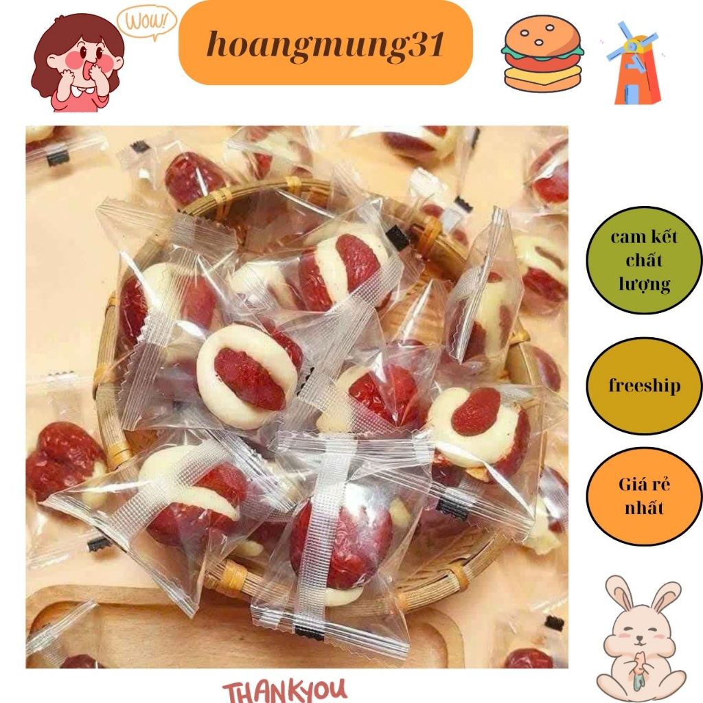 Red apple sandwiched with camel milk strawberries/Red apple sandwiched with camel milk and cashew nuts/Red apple sandwiched with hamburger