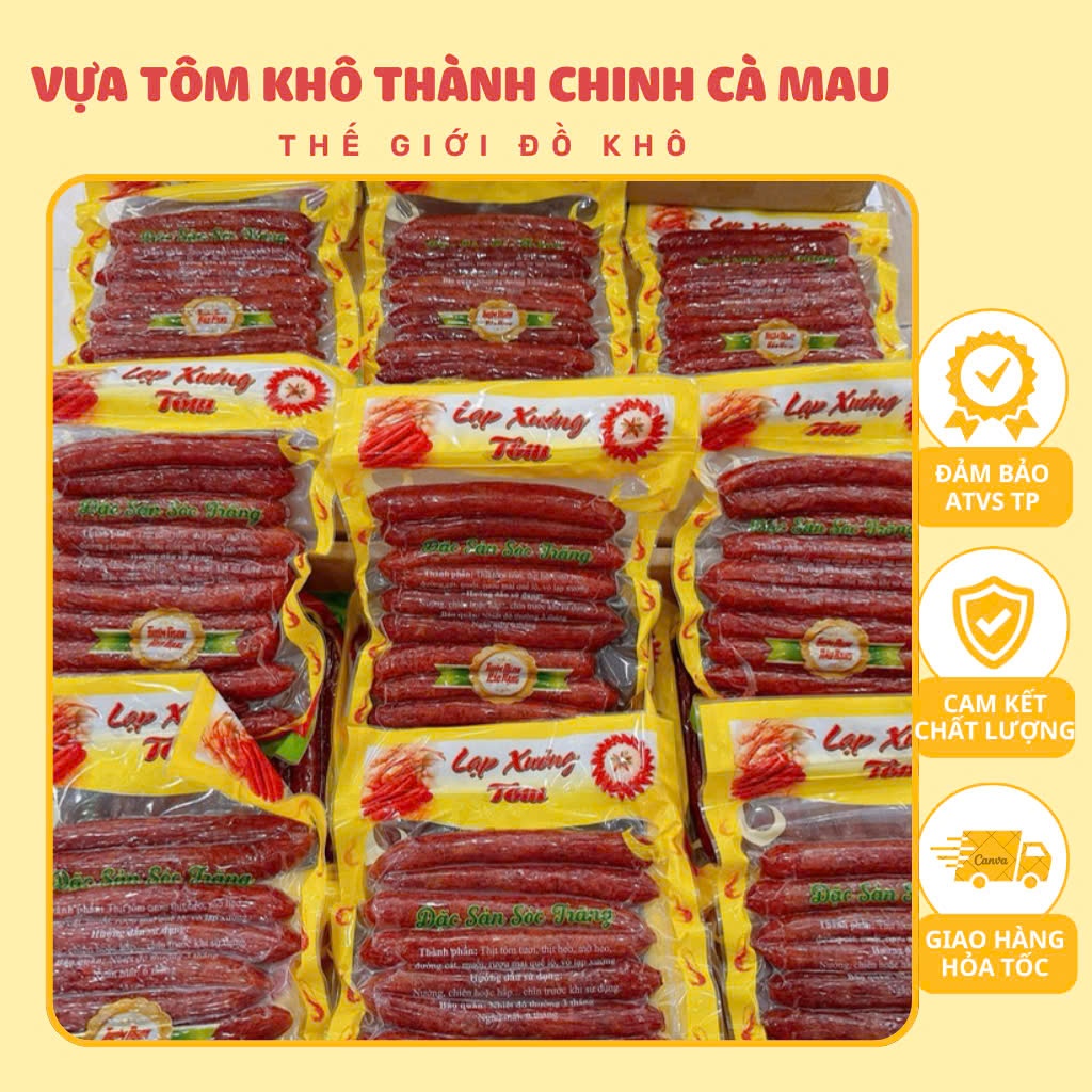 Dried sausage and shrimp sausage 500 grams, dried sausage so can go away, very delicious with coconut water.
