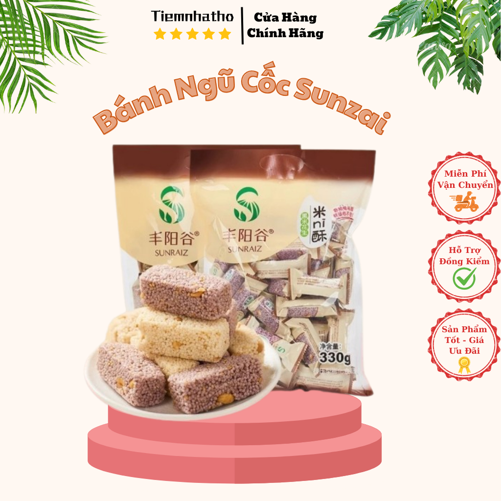 DELICIOUS]Sunraiz Cereal Rice Cake 330g TiemNhaTho18