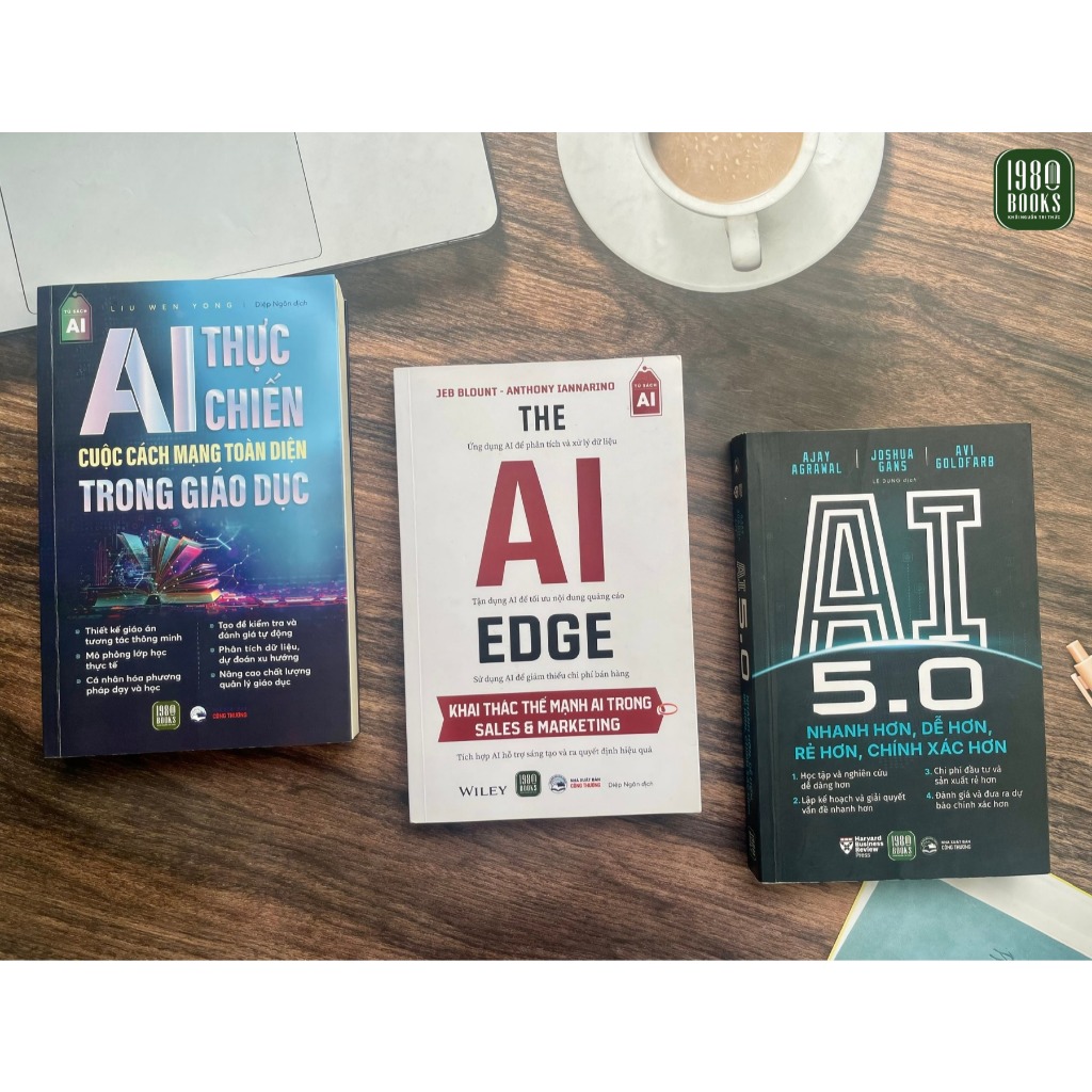 Books - Combo of 3 books: AI 5.0 + AI Real Battle + The AI Edge - 1980books Bookstore