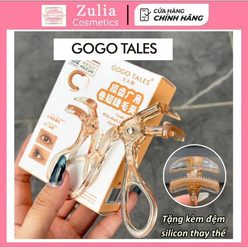 [GOGO TALES] GOGO TALES Wide Angle Plastic Eyelash Clip, Serrated Clip Head, Replacement Silicone Included (GT742)