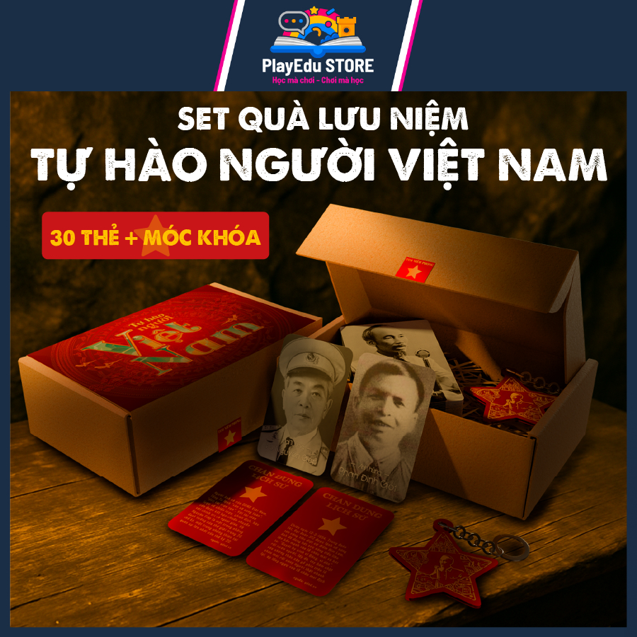 [GIVE BADGE] Vietnamese Pride Set Souvenir Box, High-end Collectible, Vietnamese Ethnic Pride