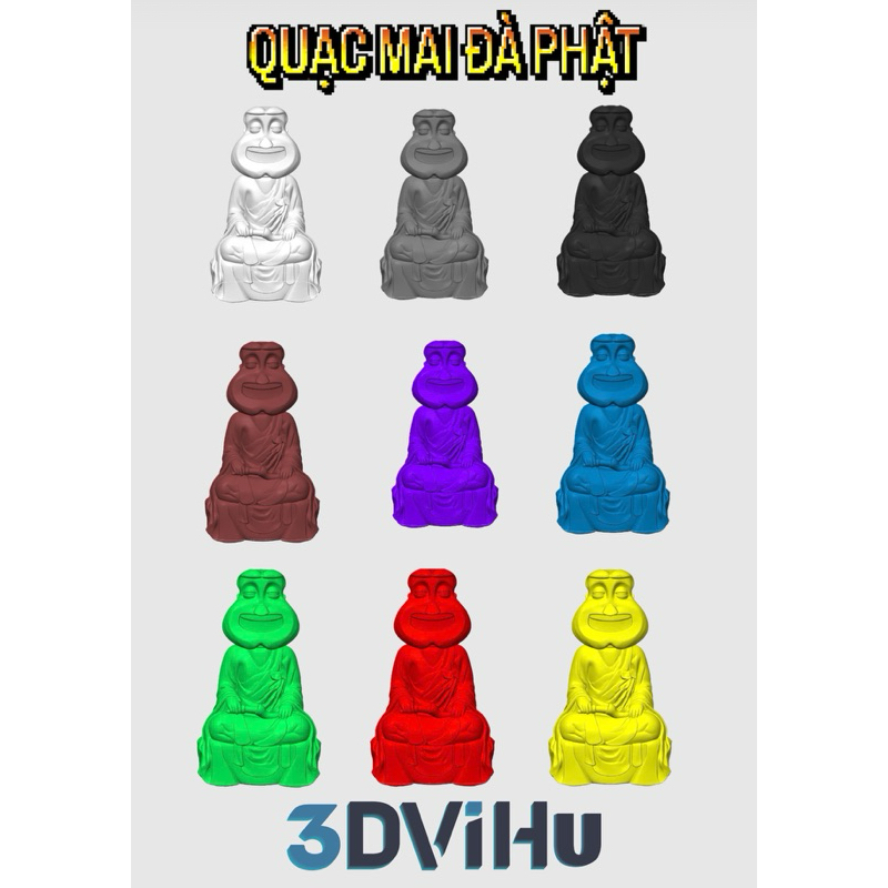Cartoon character Buddha statue