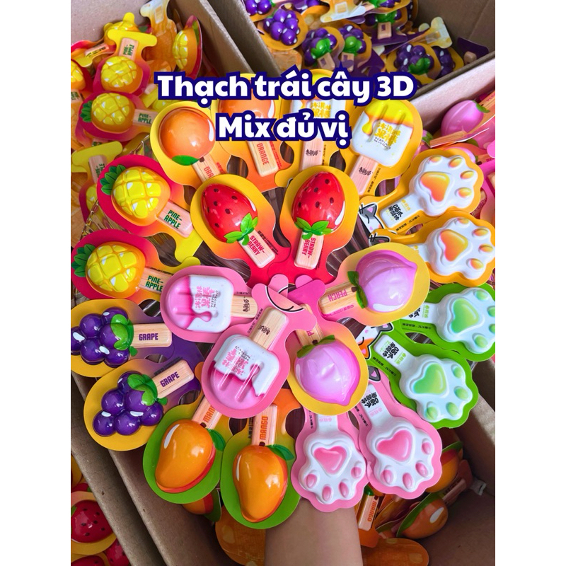 (Mix 16 flavors) Jelly ice cream sticks, fruit jelly in the shape of ice cream sticks, cat's paws, 3D fruit jelly pudding, cheap snacks, fruit jelly