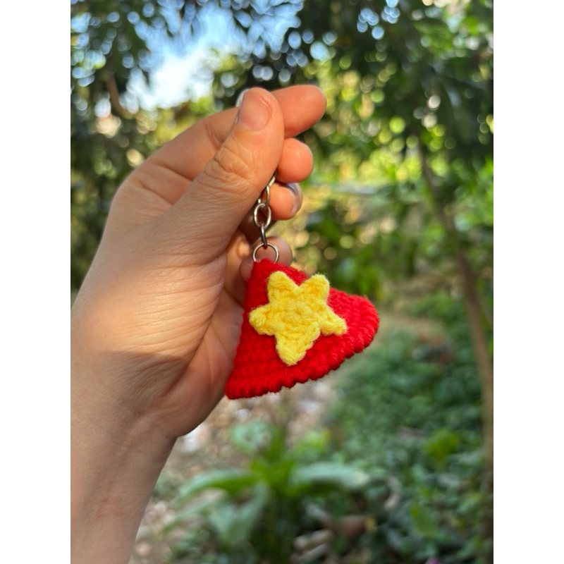 Vietnamese conical hat keychain