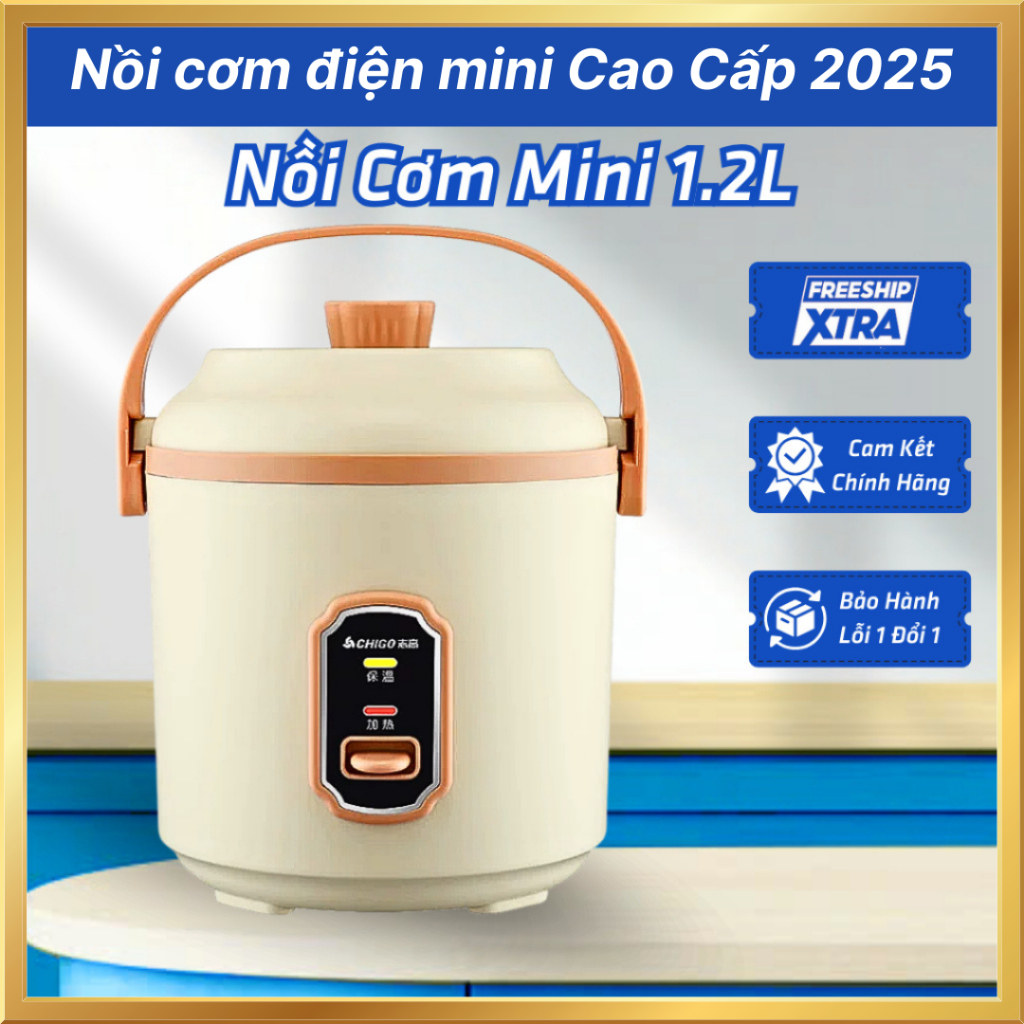 Chigo 1.2 liter mini rice cooker, premium version mini rice cooker, chigo rice cooker 2025