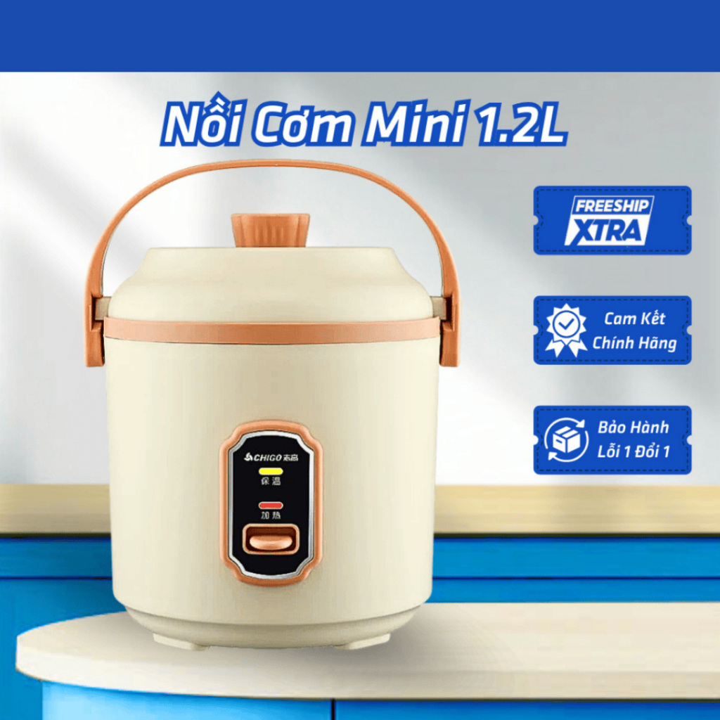Mini rice cooker, chigo mini rice cooker premium version new model 2025, 1.2 liter rice cooker
