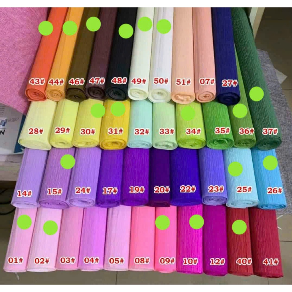 Chinese crepe paper for making flowers, roll 50x250cm