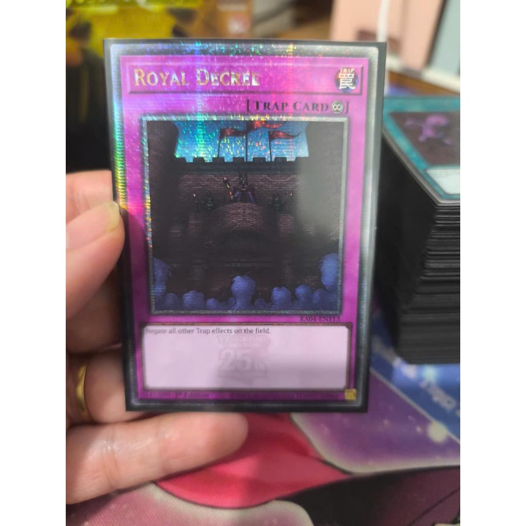 [Yugioh Funny Shop] 1 Royal Decree card - RA04-EN113 - Quarter Century Secret Rare 1st Edition