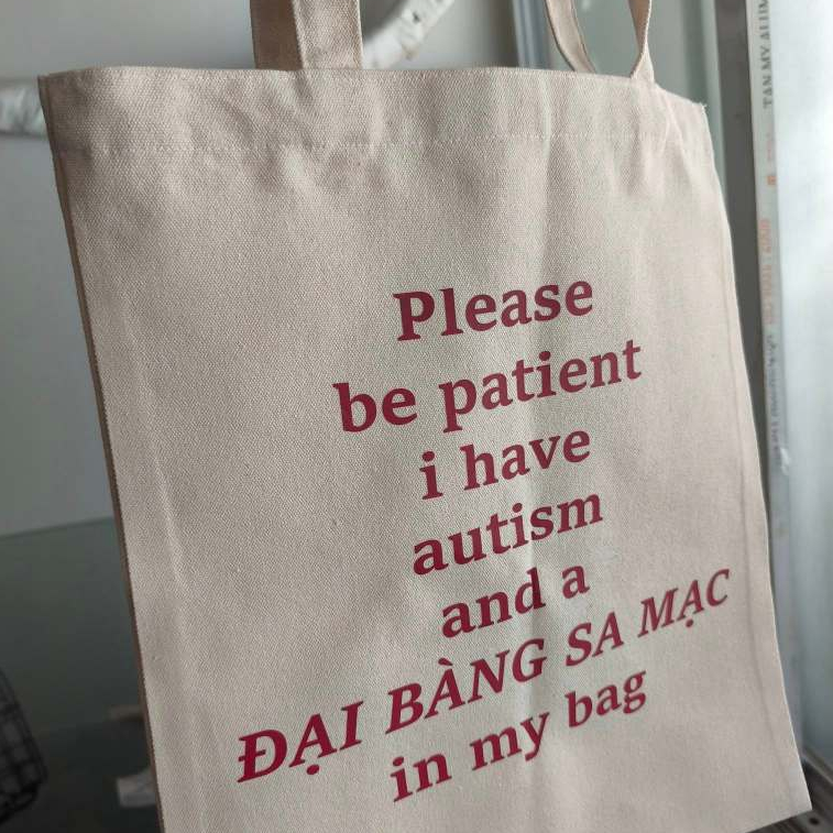 SA Nonsense Tote Bag - Please be patient I have Desert Eagle, Comedy Meme, Funny Text, High Quality canvas Bag