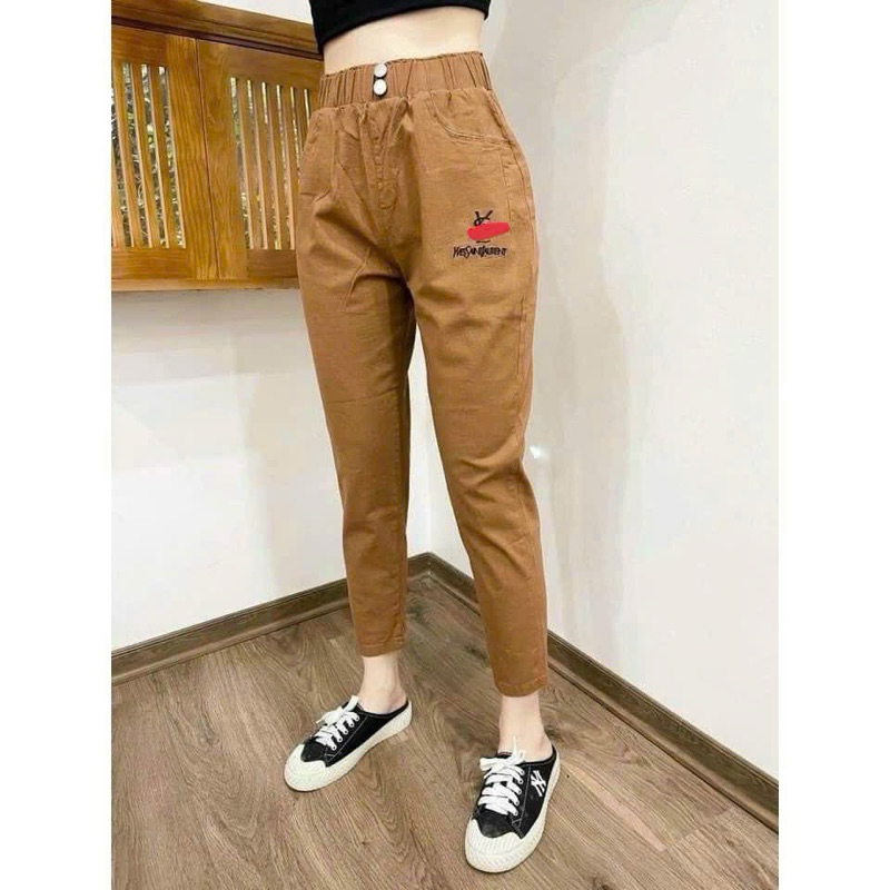 Embroidered baggy pants, big size up to 90kg-878
