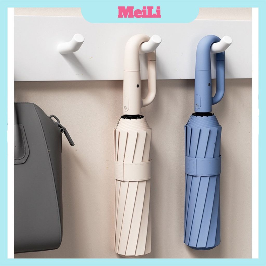 Umbrella with " Hanger " Smart - High Quality Automatic Folding Umbrella, Waterproof, 99% UV Protection (wholesale)