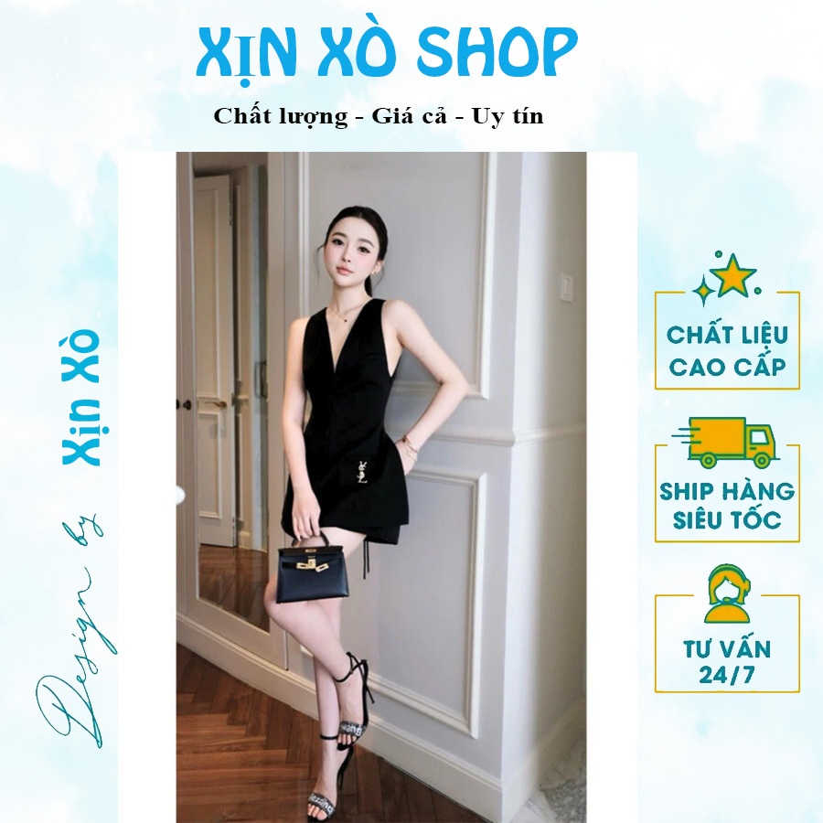 Women's V-neck Jumpsuits with waist trim and luxurious tag S233