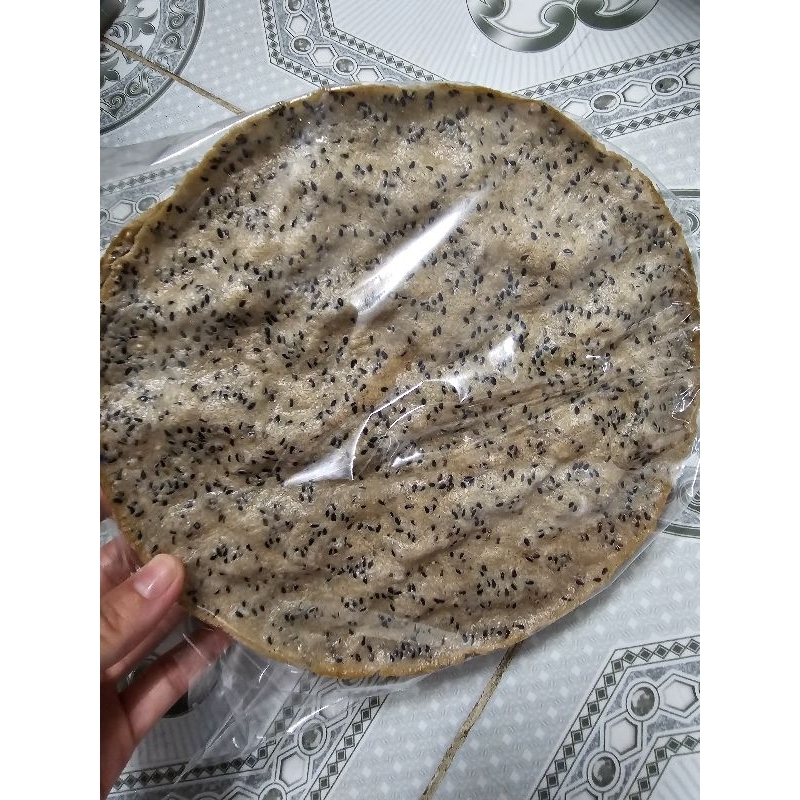 Coconut rice paper, crispy grilled shrimp rice paper, 1 bag of 4