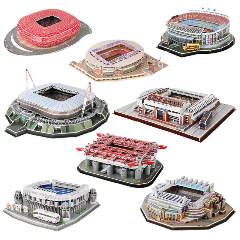 Paper Assembly Toy Set of World Famous Stadiums 3D Puzzle