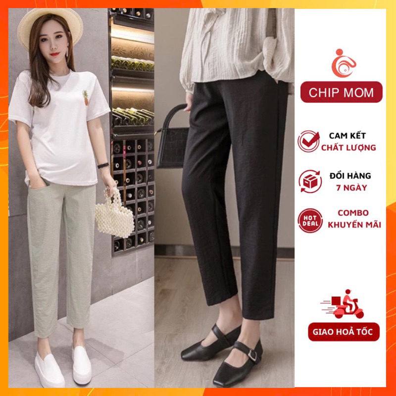 Office maternity pants, super cool Korean summer maternity baggy pants, beautifully designed products in all sizes - QD181